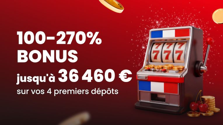 Bonus Casino – Jusqu’à 270%